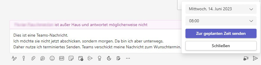 Screenshot Microsoft Teams