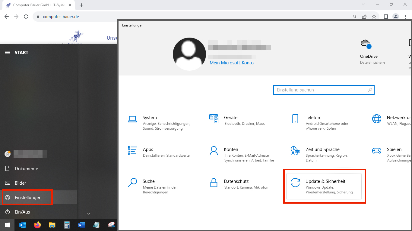 Win11_1 Screenshot Windows 10 Einstellungen