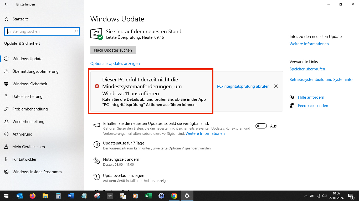 Win11_3 Screenshot Windows 10 Einstellungen