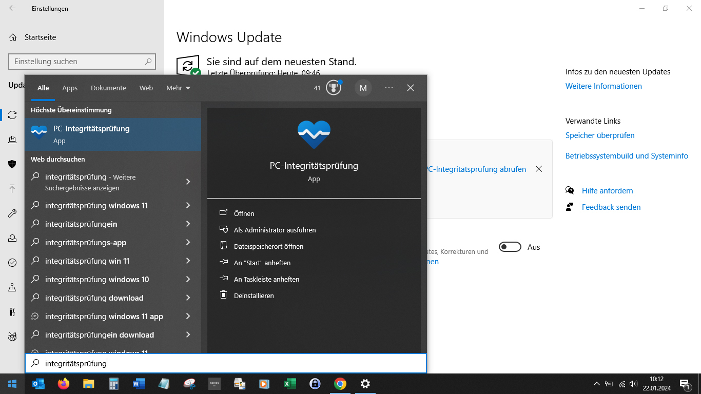 Win11_4 Screenshot Windows 10 Einstellungen